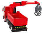 RASTAR Nákladní auto s drapákem Mercedes Rastar R/C na dálkové ovládání červené