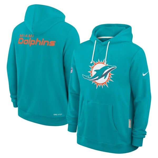 Nike Pánská mikina Miami Dolphins NFL 2025 Sideline Standard Issue Hoodie Velikost: M