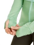 ICEBREAKER Wmns Mer 200 Realfleece Descender LS Zip H, Mint/Seaglass/Cb (vzorek) velikost: S