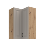 Horní rohová skříňka Stilo 60x60 GN-90 2F (90°) Barva korpusu: Bílá, Barva dvířek: Bílá