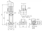 Vertikální čerpadlo EVAK AVC-3M06, 0,55kW