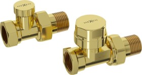 MEXEN - přímé radiátorové ventily, zlatá W902-000-50