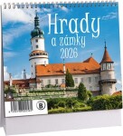 Stolní kalendář ARIA 2026 MINI - Hrady a zámky