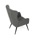 Křeslo ušák, šedá, látka, AK-315 GREY2