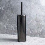 HOPA - WC štětka válcová na postavení nebo pověšení, 95×380×105 mm - Barva - Hematit KDBE159313067