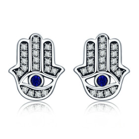 Elenys náušnice Hamsa Symbol ochrany