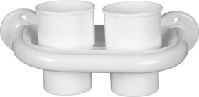 AQUALINE - WHITE LINE držák kelímků, bílá 8007