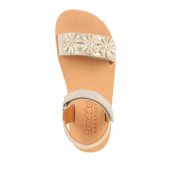 Dívčí barefoot sandály FLEXY FLOWERS Gold Shine Froddo G3150289 - 27