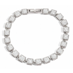 ELENYS Bold Square – náramek z prémiové oceli Délka náramku: 17,5 cm