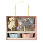 Meri Meri Sada na pečení cupcakes Cute Kittens 24 ks, multi barva, papír