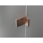 MEXEN/S - Lunar L Duo sprchový kout dveře křídlové 120 x 85, transparent, měď kartáčovaná 834L-120L-085P-65-00