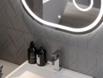 MEXEN - Umba zrcadlo s osvětlením s kosmetickým zrcátkem 80 x 60 cm, LED 600 9822-080-060-611-00