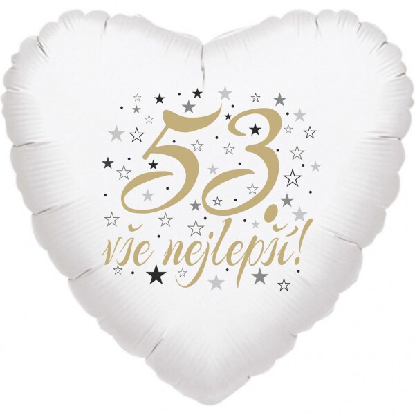 53. narozeniny balónek srdce Balonky.cz 53. narozeniny balónek srdce Balonky.cz