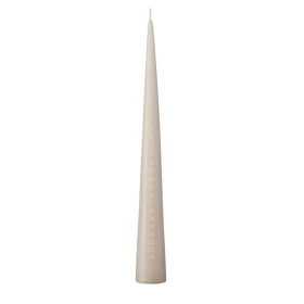 Ester & erik Adventní svíčka Cone 37 cm – 22 Linen Grey, béžová barva, krémová barva, vosk