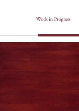Work in Progress - Tomáš Valeš - e-kniha