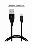 Swissten 71526500 USB-A na Lightning, zástrčka USB-A - zástrčka Lightning, MFi, 1,2m, černý
