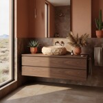 REA - Umyvadlo na desku Mika Light Terracotta REA-U7348