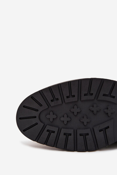 Pánské kožené zateplené kotníkové boty Big Star na zip – černé Velikost: 45