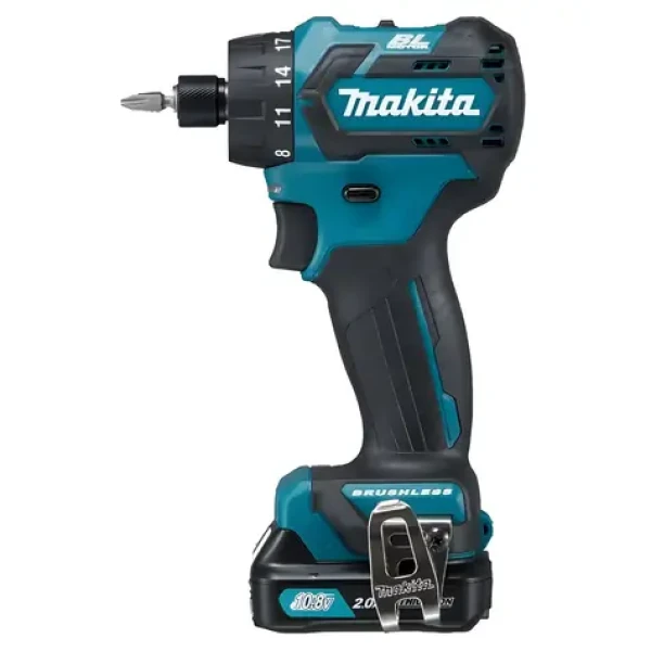 Makita Aku vrtací šroubovák 12V 2x 2,0 Ah / Aku vrtací šroubovák / nabíječka, kufr / moment 35 Nm (DF032DSAE)