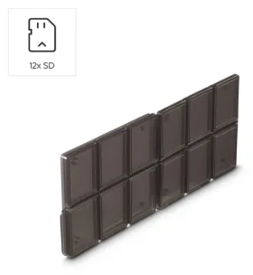 Hama Box na SD karty černá/průhledná / Pouzdro na paměťové karty / 12x SD karet