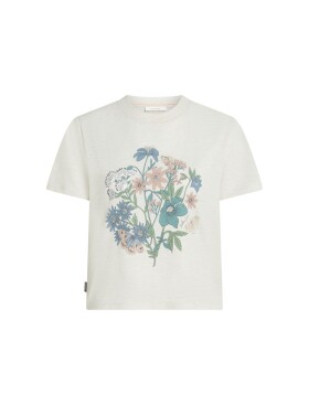 ICEBREAKER Wmns Mer 150 Tech Lite SS Crop Tee NZ Flora, Ecru Hthr velikost: XS