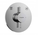HANSGROHE - Sprchový set s baterií pod omítku, s tělesem, průměr 36 cm, 3 proudy, chrom SANI21HHH008