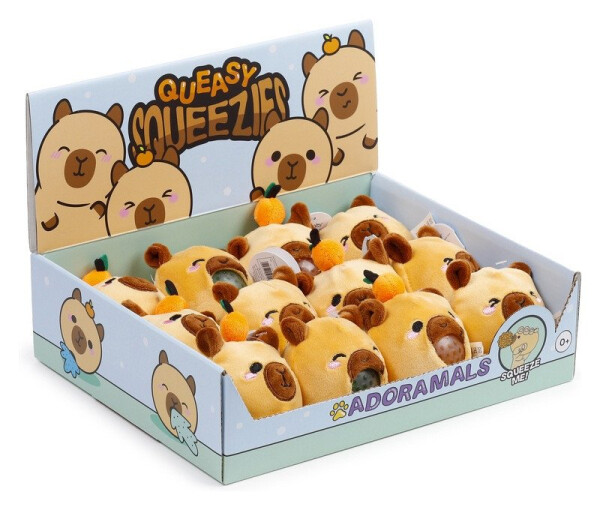 Antistresový balónek Queasy Squeezies Adoramals - Kapybara