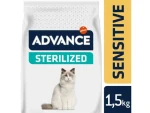ADVANCE CAT Sterilized Sensitive 1.5kg / Superprémiové krmivo (granule) / pro sterilizované kočky s citlivým trávením (8410650167886)