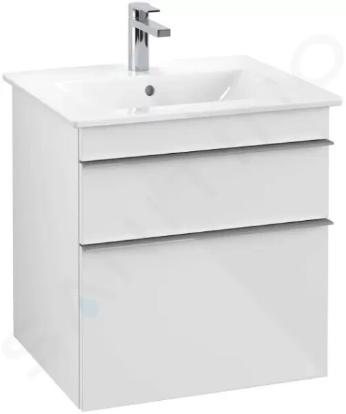 VILLEROY & BOCH - Venticello Umyvadlová skříňka, 553x590x502 mm, 2 zásuvky, Glosy White A92301DH