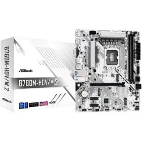ASRock B760M-HDV/M.2 / B760M / LGA 1700 / 2x DDR5 / 2x PCIex16 / 2.5GLAN / mATX (90-MXBMJ0-A0UAYZ)