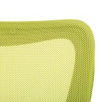Kancelářská židle, zelená síťovina, šedý plast, kolečka na tvrdé podlahy