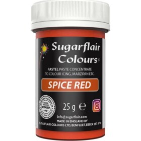 Gelová barva spice red 25g - Sugarflair