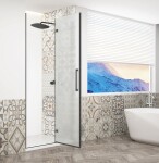 GELCO - TRINITY BLACK dveře do niky pravé, 800 matné sklo, GT1280MR-B GT1280MR-B