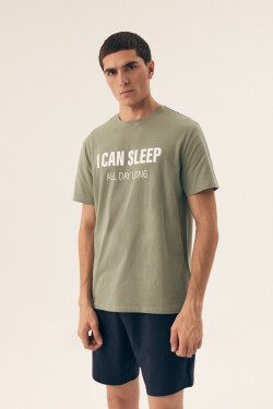 PÁNSKÉ PYŽAMO NA SPANÍ 42614 SS25 GREEN-GRENADE XL