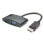 PremiumCord adaptér DisplayPort - HDMI + VGA / FULL HD 1080p / 4K*2K@30Hz (kportad15)