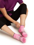 Dámské merino ponožky ICEBREAKER Wmns Multisport Light Mini, Pop/Obsidian/Carob velikost: 41-43 (L)