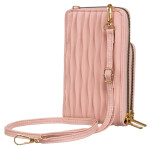 Stylová dámská crossbody peněženka Liss, růžová