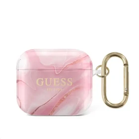 Guess TPU Shiny Marble Pouzdro pro Apple AirPods 3 GUA3UNMP
