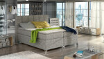 Boxspring Basilio Rozměr: 180 x 200 cm, látka: Riviera 36, Varianta: Bez LED osvětlení