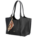 Moderní dámská koženková kabelka na rameno Olga, černá