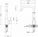 MEXEN - Modena dřezová baterie růžové zlato 671900-60