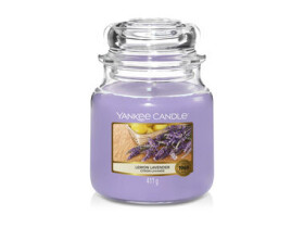 Yankee Candle Lemon Lavender střední sklenice 411g / doba hoření: až 75 h (1073482E)