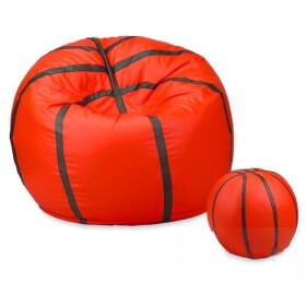 FRONTI Sedací vak - míč basketballový + taburet - červený