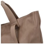 Velká a prostorná dámská kožená taška Sára, D40 zemitá