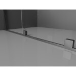 MEXEN/S - Velar L sprchový kout, posuvné dveře 90 x 80, transparent, grafit kartáčovaná 871-090-080-03-66