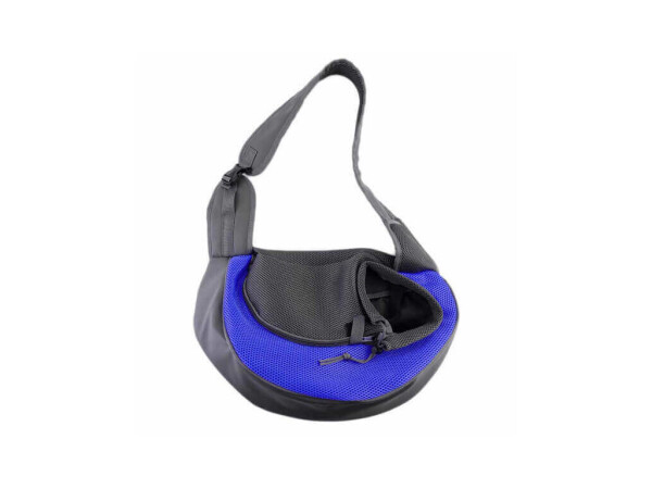 Travel taška pro psa přes rameno Barva: Modrá, Dle váhy psa: do 3,5 kg 38 x 22 cm, 42 x 26 cm