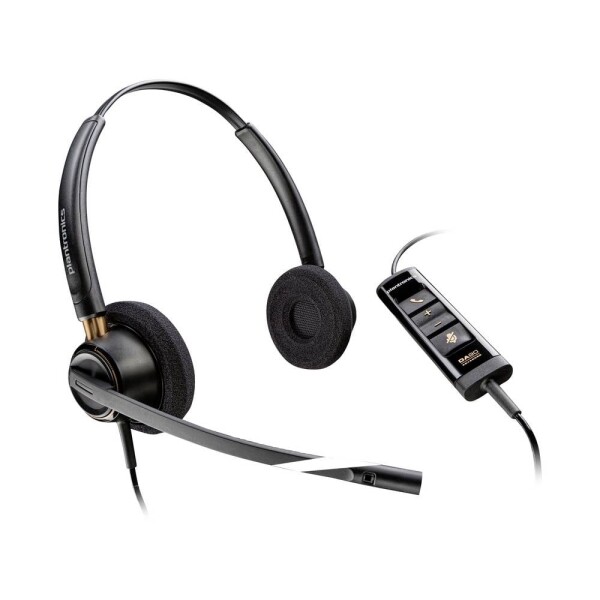 HP Poly EncorePro 525 USB-A Headset Headset otevřená (On Ear) černá