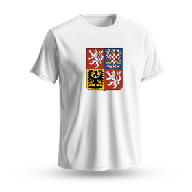 Dětské tričko Karel Vejmelka #50 Czech National Emblem 2025 White Velikost: Dětské XL 12 - 142 - 152