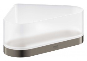 GROHE - Selection Miska do sprchy s držákem, rohová, kartáčovaný Hard Graphite 41038AL0