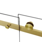 HOPA - Sprchové dveře BELVER GOLD NEW - Barva rámu - Zlatá, Rozměr A - 120, Směr zavírání - Univerzální Levé / Pravé, Výplň - Čiré bezpečnostní sklo - 8 mm BCBELV12BGCN